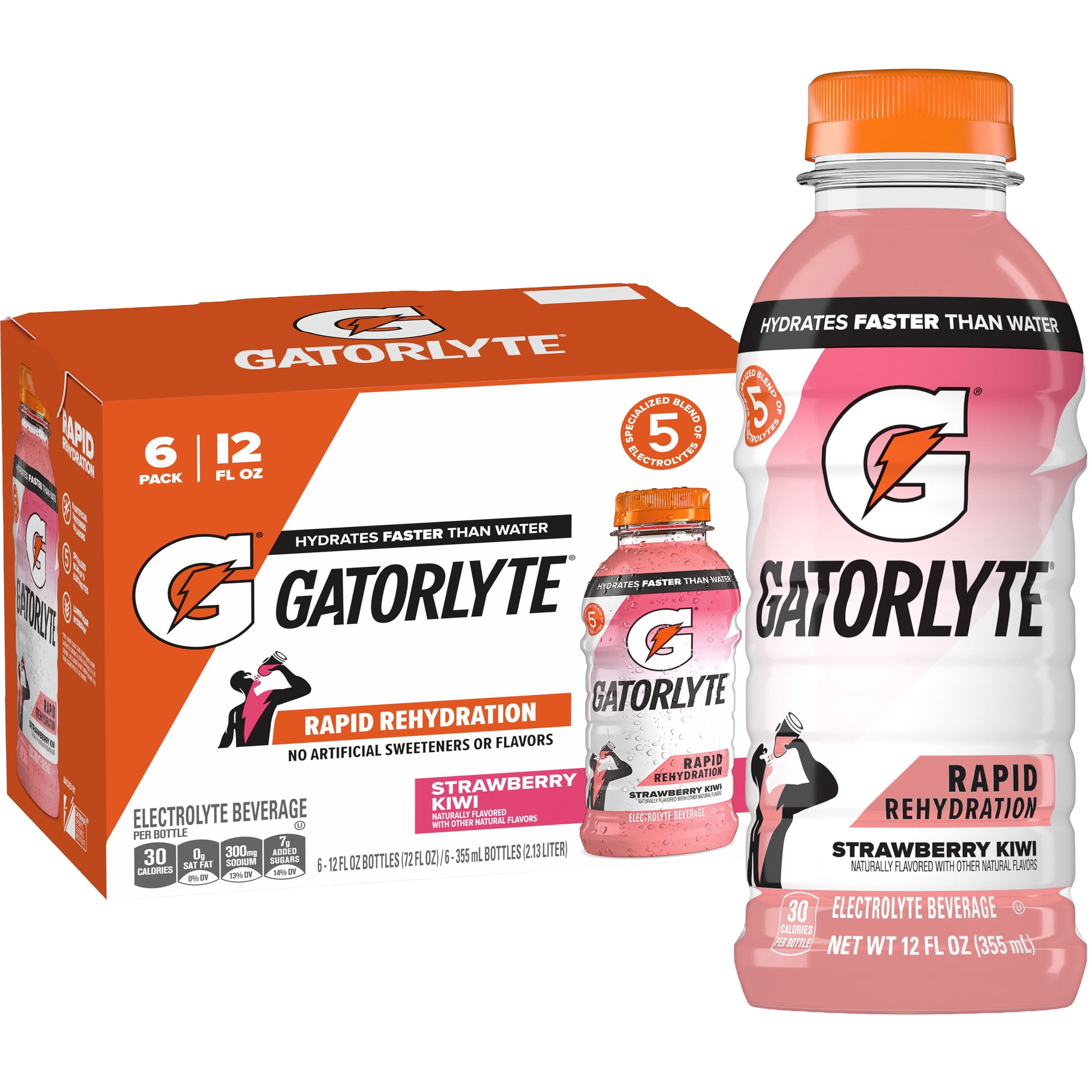 Gatorade Gatorlyte Strawberry Kiwi 12 fl oz 6 count
