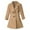 Khaki, variant on Mercatoo Girls Dress Coat Lapel Wool Blend Long Winter Jackets with Pockets&Belt Kids Mid-Long Notch Buttoned Outwear