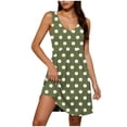 thumbnail image 3 of VBVC Women's Floral Sleeveless Tank Dress,V-Neck Empire Waist Swing Dress For Women,Ladies Casual Loose Fit Summer Dress with Pockets,Multicolor,S-2XL, 3 of 8
