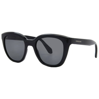 Ferragamoサングラス Salvatore Ferragamo Unisex Aviator Sunglasses Black/Dark Ruthenium