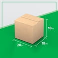 thumbnail image 2 of 20" x 18" x 18" Bulk Boxes for Shipping, Mailing, Packing, Packaging and Storage, 200-CT Pallet, 2 of 9