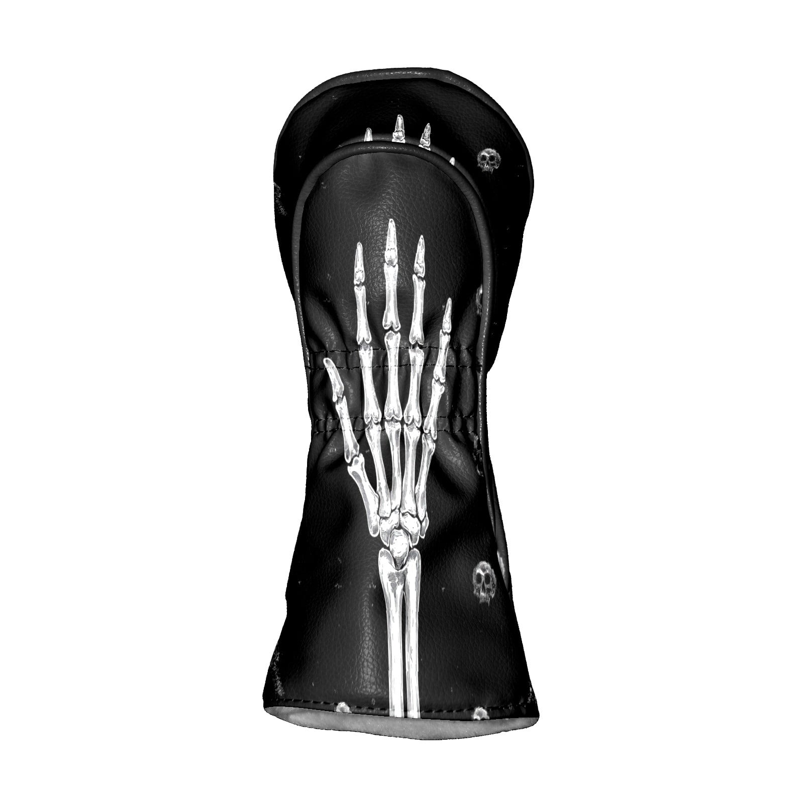 Golf Club Covers PU Leather Waterproof Head Covers for Fairway Woods Hybrids Hand Bones