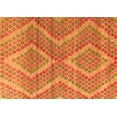 thumbnail image 1 of Ahgly Company Indoor Rectangle Abstract Orange Modern Area Rugs, 3' x 5', 1 of 4