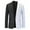 White, variant on EQWLJWE Mens Casual Blazer Lightweight Shawl Collar Color Block Tuxedo Jacket One Button Slim Fit Suit Coat for Prom,Wedding Gifts for Dad White S
