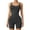 Black, variant on LELINTAWomen's Shaping Mid-Thigh Bodysuit Tummy Control Shapewear Seamless Sculpting Body Shaper