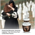 thumbnail image 4 of Elephant Walking Through Field - Mini Memorial Ash Urn - Cremation Burial Urns - 3 Inch - Pack Of 1 - Small Engraved Cremation Container - Cremation Keepsake Urn - Ashes Urn, 4 of 5