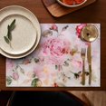 thumbnail image 4 of Pioneer Flower Floral Print Pattern Summer Placemats Table Placemats Set Of 4-Linen Kitchen Washable Placemats Table Mats 12x18 Inch Non-Slip Heat Resistant, 4 of 5