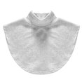 thumbnail image 4 of TiaoBug Coton Faux Col Détachable Col Montant Col Dickey Chandail à Col Roulé Demi-Haut Blouse Cache-Cou d'Hiver Gris Pâle Taille Unique, 4 of 7