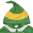 thumbnail image 2 of Elf Holiday Christmas Fleece Zip Up Cosplay Pajama Coverall Little Kid to Big, 2 of 5