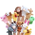 thumbnail image 2 of 12 piezas de marionetas de animales suaves del zodíaco chino, juguetes de peluche para dedos de dibujos animados, regalo para niños y adultos, 2 of 7