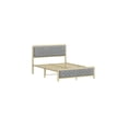 thumbnail image 5 of Full/Queen Size Bed Frame, Metal Platform Bed with Modern Velvet Button Tufted Headboard and Footboard, Strong Metal Slats Support, Modern Metal Platform Bed, No Box Spring Needed, Easy Assembly, 5 of 9