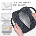thumbnail image 5 of Haiem Golden Peonies Printed Lunch Bag Women, Lunch Box Lunch Bag for Women, Small Leakproof Cute Lunch Tote Large Capacity Reusable Insulated Cooler Lunch Container, 5 of 6