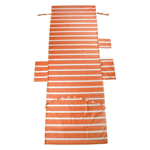 EARKITY Beach Chair Cover, Lounge Chair Towel Cover, Pool Chairs Cover with Side Pockets, Soft Microfiber Chaise Lounge Towel Cover, Stripe Beach Chair Cover for Pool Sunbathing Garden Beach Hotel