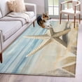 thumbnail image 3 of Retro Ocean Starfish Area&nbsp;Rug 4x6ft Coastal Vintage Watercolor Beach Marine Life Non-Slip&nbsp;Washable Square&nbsp;Rugs Soft Felt Indoor Floor Mat for Bedroom Kitchen Living Room Bathroom, 3 of 9