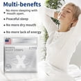 thumbnail image 2 of 60PCS Anti Snoring Strips for Sleeping – Stop Mouth Breathing, Nasal Breathing Aid for Better Sleep, Clear Nose, Quiet Night (Pack of 60), 2 of 6
