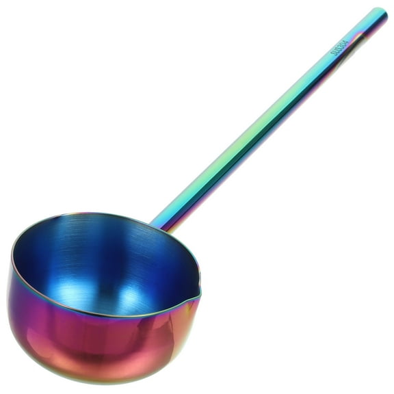 MLINS Stainless Steel Soup Ladle with Long Handle for Home Use Lightweight Portable Practical and 12.5 inches