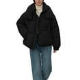thumbnail image 2 of DAFPZW Oversized Winter Coats for Women Lightweight Puffy Warm Quilted Padded Down Puffer Jacket Outerwear with Pockets, 2 of 8