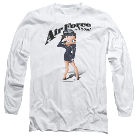 Betty Boop - Air Force Boop - Long Sleeve Shirt - XXX-Large