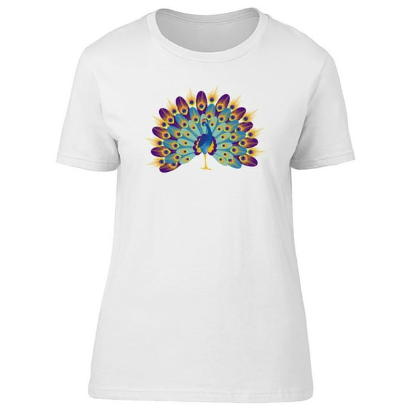 Awesome Colors Of Peacock Tee Women's -Image by Shutterstock