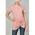 thumbnail image 2 of DEVOPS 2 Pack Women's Casual Shirts Short Sleeve Tops Daily Tunics (X-Small, Coral/Yellow), 2 of 7