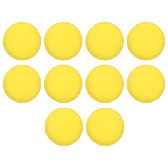 Luxshiny 10Pcs Round Yellow Sponge for Painting Watercolor and DIY Art Projects with