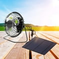 thumbnail image 2 of Panel solar y ventilador de refrigeración de 5 W para invernadero, casa de perro y autocaravana, 2 of 9