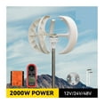 Vertical Energy Wind Turbine Windmill Generator 2000w 12v 24v 48v Low Noise Wind Speed Start 5072