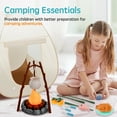 thumbnail image 3 of AEVXKHI 26PCS Kids Camping Set for Indoor Outdoor, Interesting Pop Up Style Kids Play Tent Set, Compact Outdoor Camp Toy Set with Lights for Boys Girls, 3 of 10