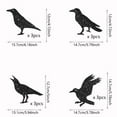 thumbnail image 2 of 24-Piece Glitter Black Crow Birdcage And Hanging Decoration Set, 12 Unique Birdcage Designs 6 Styles And 12 Crow Pendants 4 Styles With Lightweight Thick Cardstock, Perfect For, 2 of 6