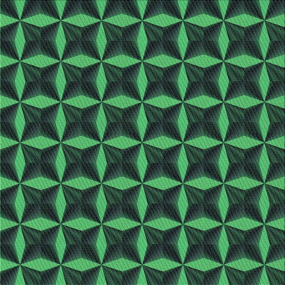 Ahgly Company Indoor Square Patterned DarkSlateGray or DarkSlateGrey Green Area Rugs, 5' Square