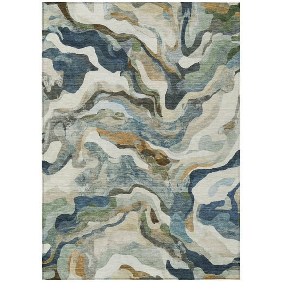 Dalyn Rugs Machine Washable Indoor/Outdoor Chantille ACN2162 Denim 10' x 14' Rug