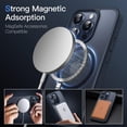 thumbnail image 3 of JETech Magnetic Case for iPhone 15 Pro Max 6.7-Inch Compatible with MagSafe, Translucent Matte Back Slim Shockproof Phone Cover (Blue), 3 of 6