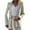 A Khaki, variant on Women's Solid Blazer Boyfriend Style Open Front Blazer Elegant Work Jacket Coat Outwear 2025 Clearance on Sale Fall Work Office Jackets