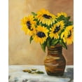 thumbnail image 2 of DeRice, Julie 15x18 White Modern Wood Framed Museum Art Print Titled - Sunflowers, 2 of 4
