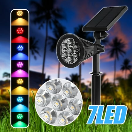 Solar Powered Garden Spotlight Waterproof Outdoor Lawn Solar Powered Garden Spotlight Waterproof Outdoor Lawn Landscape Led Light Path Lamp Changing Color Com