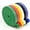 Multi-color, variant on fairdog 6-pack multi-color 10ft/Roll Hook and loop Straps Reusable, Double Side Hook Roll Organizer Straps, Fastening Tape
