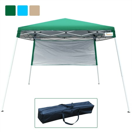 Quictent 10x10 Feet EZ Pop Up Canopy Tent Instant Expedition Canopy 100% Waterproof-Green