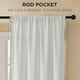 thumbnail image 2 of Cortinas Joydeco Blancas Boho 244 cm Alto 2 Paneles Semi Translúcidas, 2 of 9