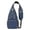 Blue RLMEKO15, variant on Shoulder Bag Outdoor Unisex Chest Sling Bag Leaf Print Lightweight Crossbody Backpack for Daily(Dark Gray)