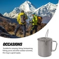 thumbnail image 4 of Greeniant Taza para acampar al aire libre, portátil para senderismo, pesca, Picnic, barbacoa, jarra, Camper, taza para cocinar, utensilios de Kits de desorden para acampar 900ml Greeniant OD027648-01B, 4 of 6
