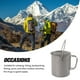 thumbnail image 4 of Sonducket Taza para acampar al aire libre, portátil para senderismo, pesca, Picnic, barbacoa, jarra, Camper, taza para cocinar, utensilios de Kits de desorden para acampar 900ml Sonducket OD027648-01B, 4 of 6