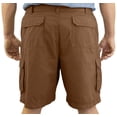 thumbnail image 4 of ROCXL Big & Tall Men’s Expandable Waist Comfort Stretch Cargo Shorts Sizes 46 to 68, 4 of 8