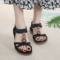 thumbnail image 4 of Zapatos para caminar con diamantes de imitación a la moda, sandalias de vestir bohemias con punta abierta, elegantes para mujer, 4 of 7