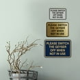 thumbnail image 4 of Signs ByLITA Classic Framed Please Switch The Geyser Off When Not In Use Door or Wall Sign | Eco-Friendly Home Sign (Black Gold) - Large, 4 of 9