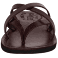 thumbnail image 2 of Holy Land Market Men/Women Biblical Jesus Leather Sandals/Slides From Jerusalem (Jerusalem Style I) (6-6.5 Women/5-5.5 Men), 2 of 7