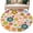 Yellow, variant on Round Rug 7Ft Washable Non-Slip, Vintage Boho Floral Circle Area Rugs for Living Room Bedroom, Yellow Pink Floral Bohemia Beige Indoor Floor Mats Carpet Runner for Home Decor Aesthetic