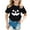 Black, variant on Gunia Halloween Tshirts For Kids Cotton Pumpkin Graphic Print Short Sleeve Crew Neck Casual Thanksgiving Tees Tops Toddler Boy Girl T-Shirts Yellow 1-13 Years