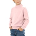 thumbnail image 2 of SDNall Boys and Girls Casual Mock Neck Sweaters, Solid Relaxed Fit Pullover Layering Tops for School, Fall Winter Everyday Thick Soft Knitted Cotton Sweater 1-12 Years, 2 of 10