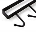 thumbnail image 3 of Ganchos para tazas de café de una sola fila, estante de almacenamiento con tablillas y lazo para el pecho Estilo 1 negro, 3 of 9