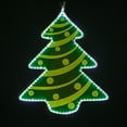 thumbnail image 1 of Laser Etched Acrylic Clear Christmas Decorations, Lit Window Decorations Christmas Light Decorations Indoor-Outdoor (22", Green Lighted Tree with Decorative Design), 1 of 1